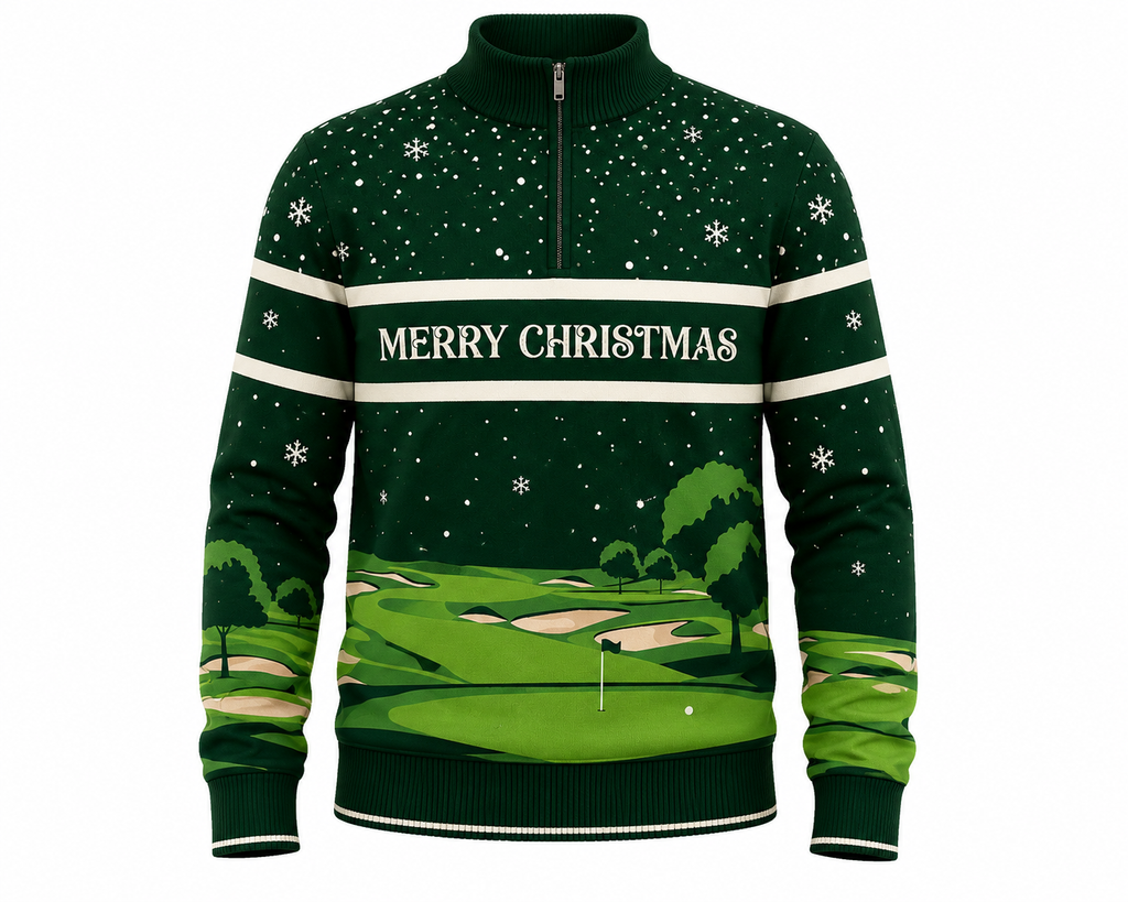 Golf 1/4 Zip Christmas Jumper
