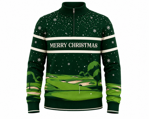 Golf 1/4 Zip Christmas Jumper