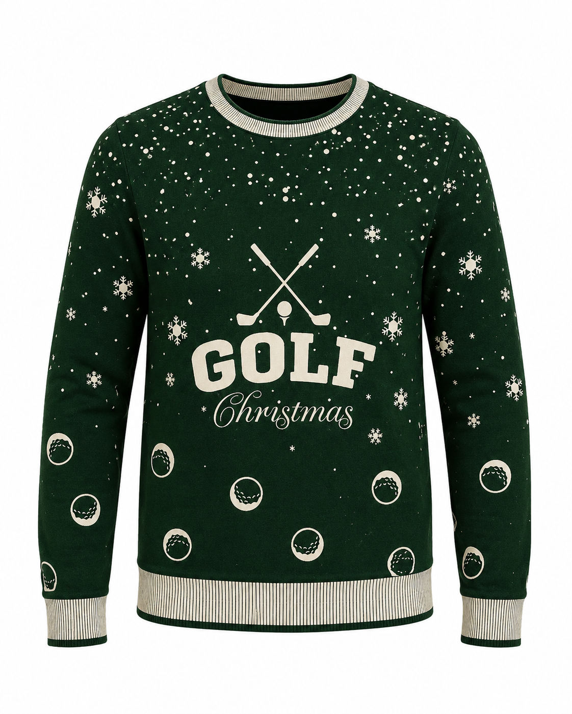 Golf Snow Globe Christmas Jumper