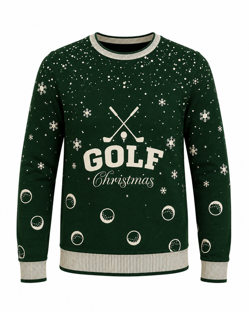 Golf Snow Globe Christmas Jumper