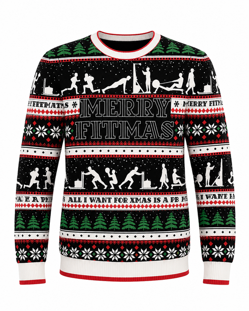 Merry Fitmas Christmas Jumper