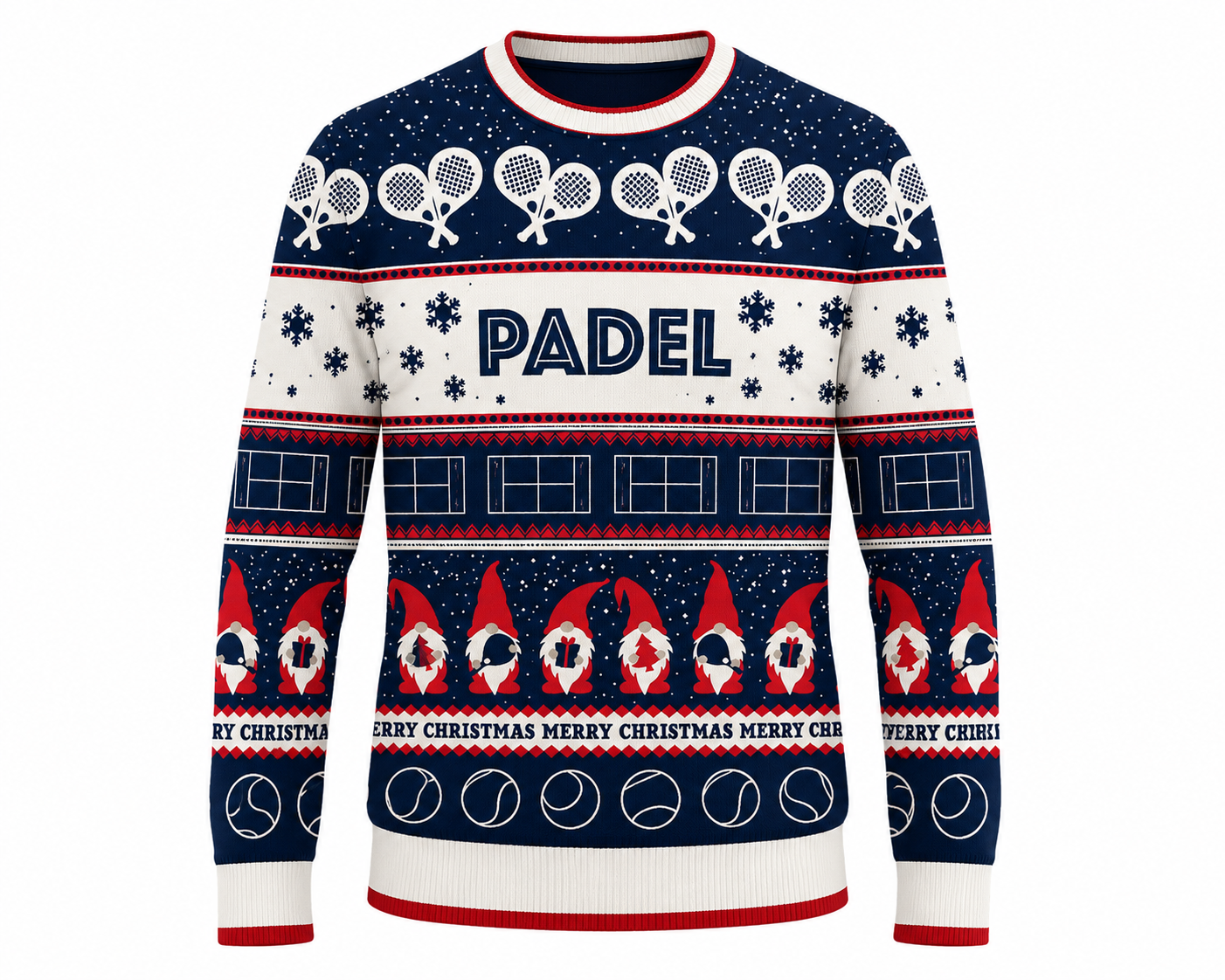 Padel Wrapping Paper Christmas Jumper